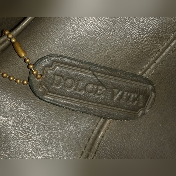 Women's Dolce Vita Large Brownish Gray Crossbody Bucket Shaped Purse/Handbag - Picture 2 of 7